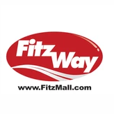 A red and white logo for the fitzmall.