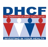 A logo of the department of health care finance.