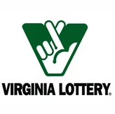 A green and white logo for the virginia lottery.