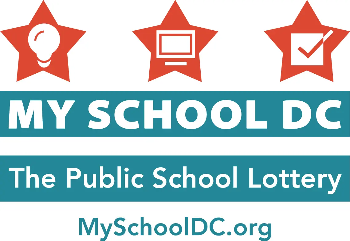 A logo for the my school dc campaign.